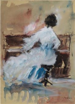 Donna al pianoforte - Gianni Tedeschi