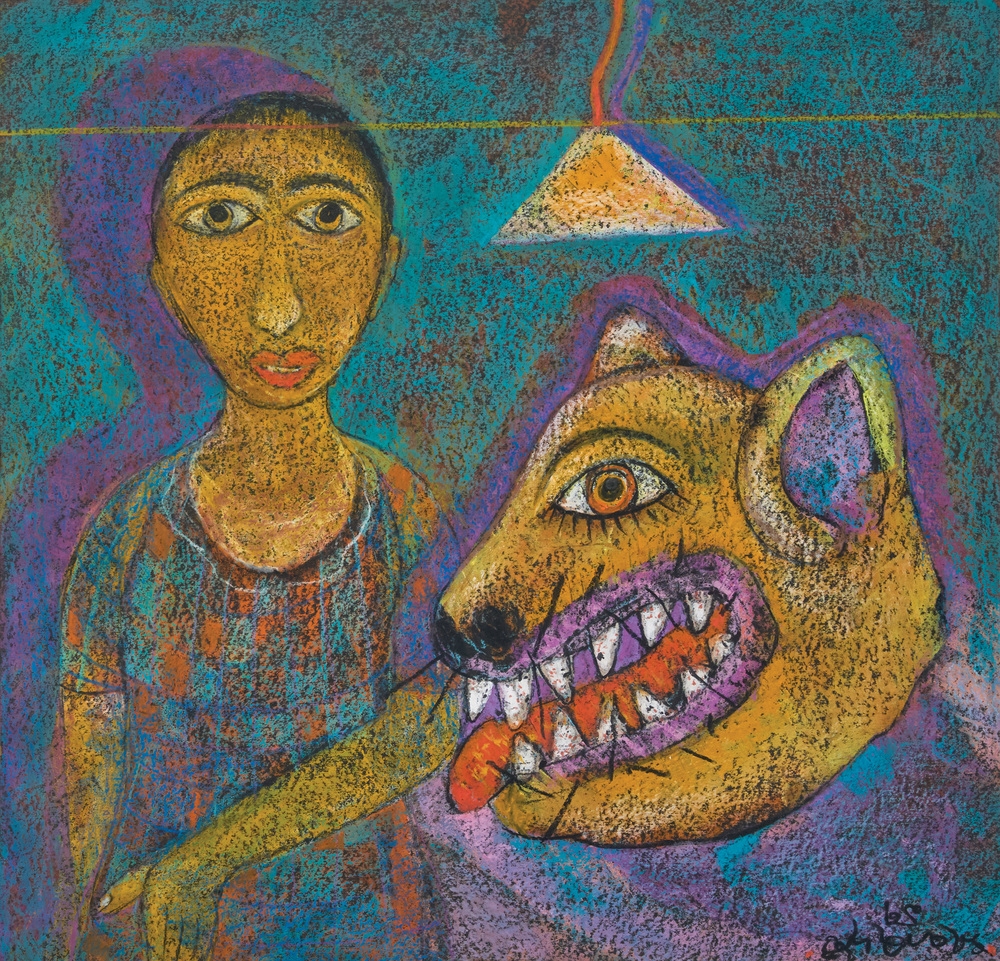 Artwork by Manoj Dutta, Untitled, Made of Pastel on paper