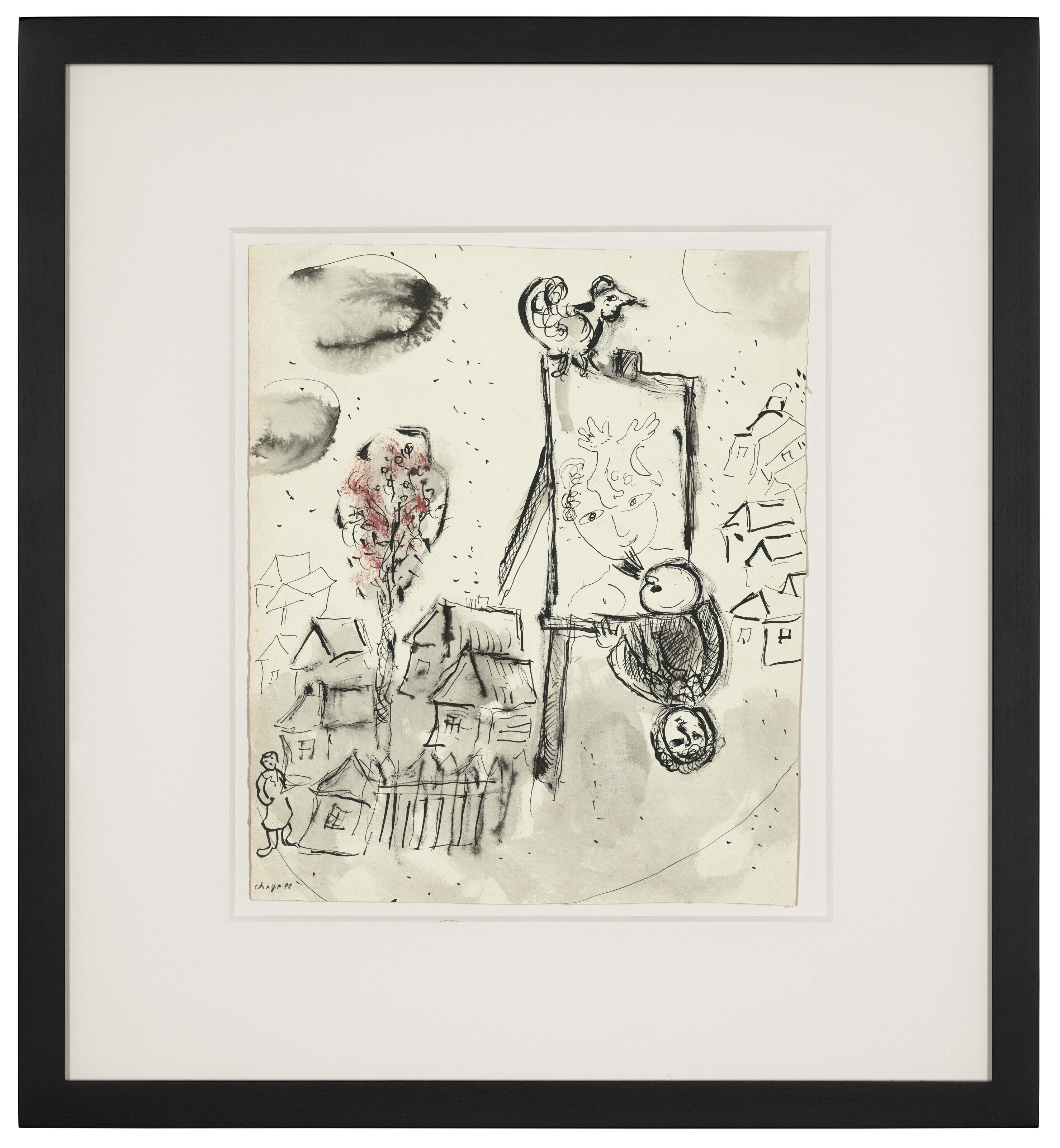 Marc Chagall | Esquisse pour gravure VI des 'Poèmes' (1968) | MutualArt