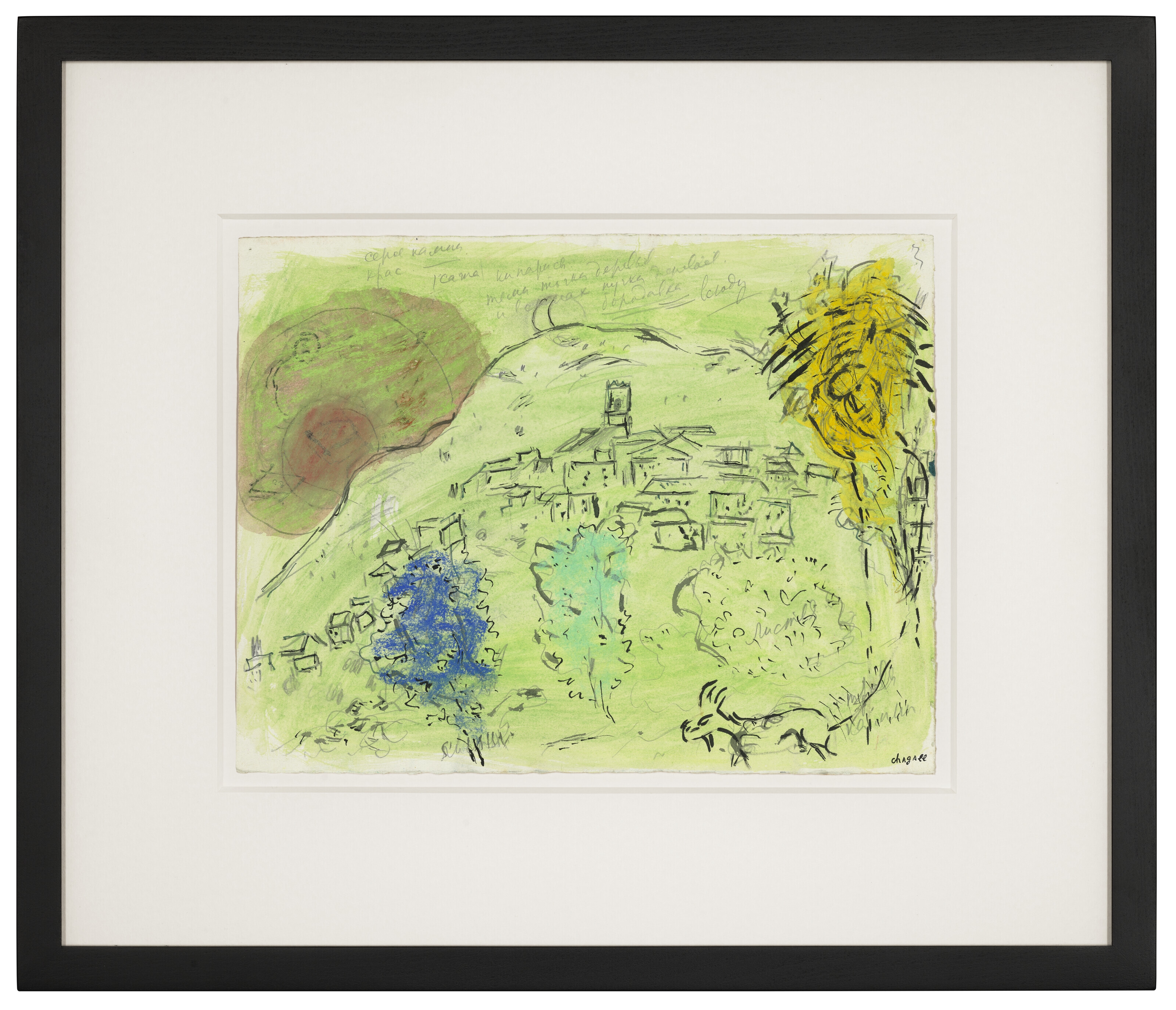 Marc Chagall | Esquisse pour 'La moissonneuse des quatre saisons ...