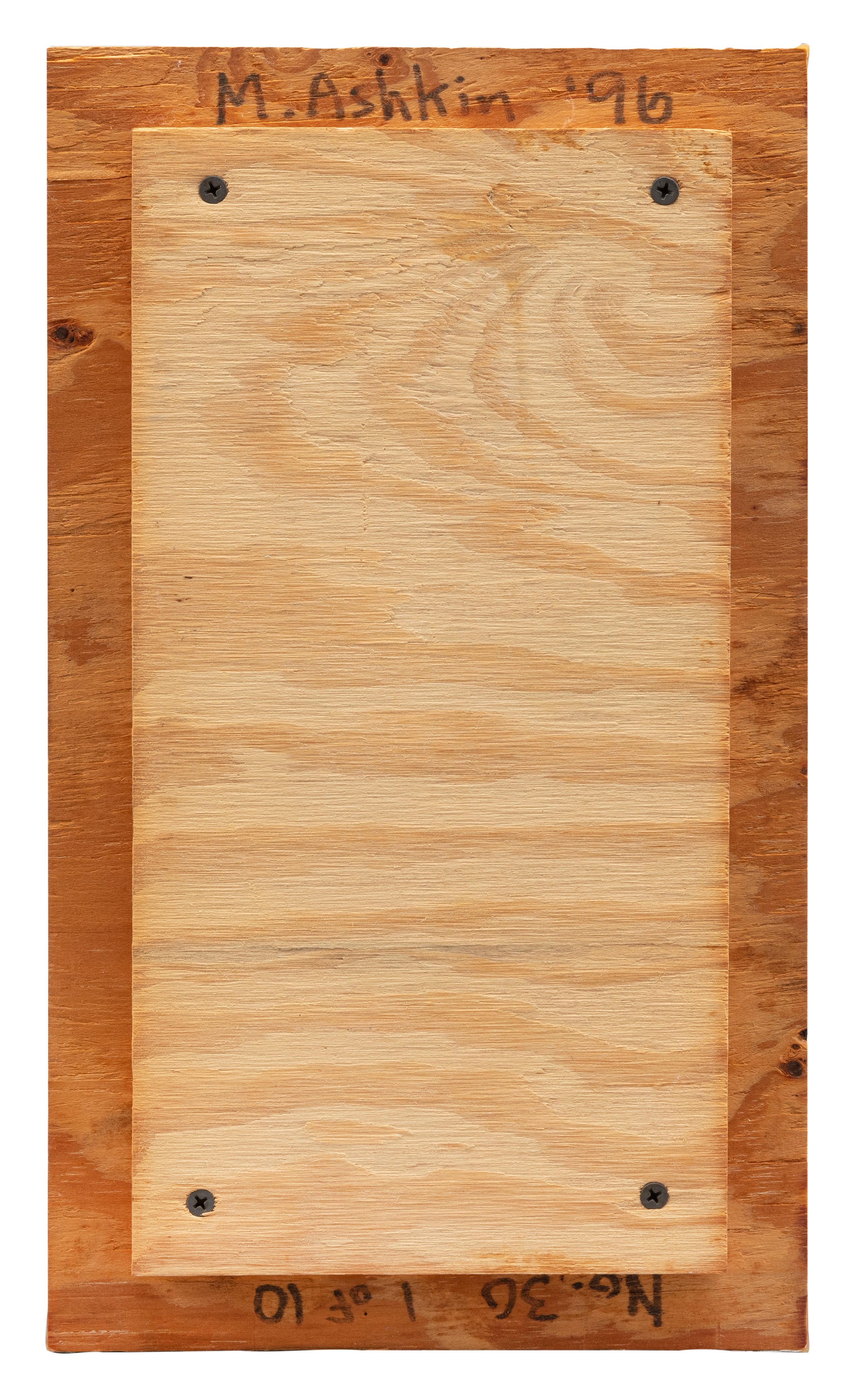 Artwork by Michael Ashkin, No. 30, Made of wood, dirt, rocks, epoxy resin