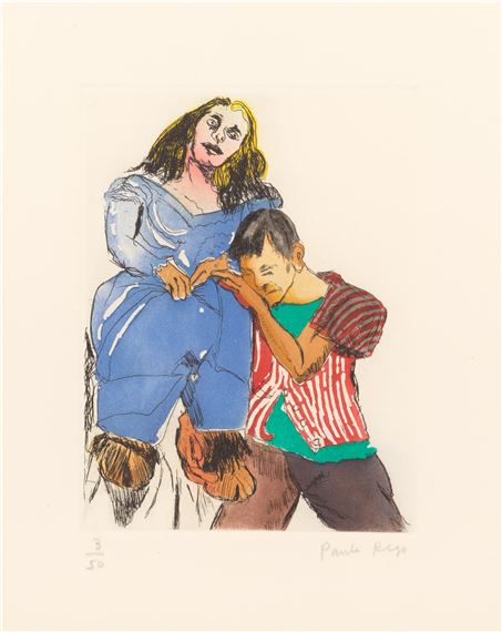 Woman with Goat's Foot II by Paula Rego, 2012