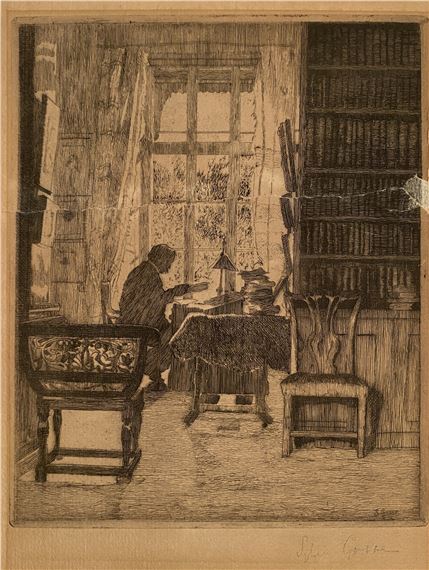 Sir Edmund Gosse in his Study and two further works by Sylvia Gosse