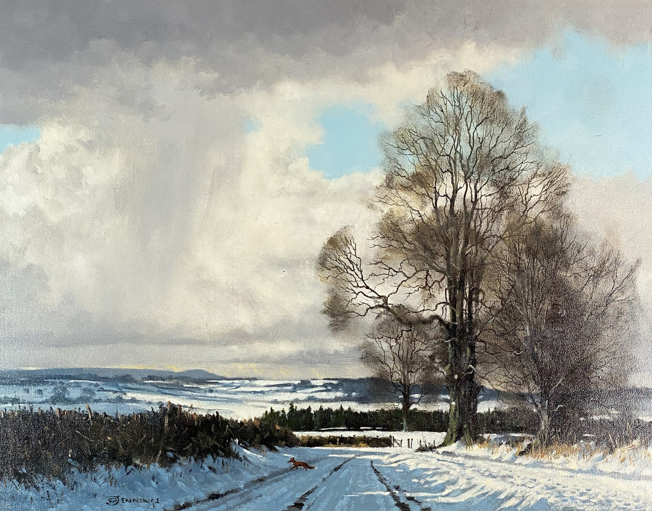 Artwork by Walter Robin Jennings, Winter Landscape, Made of oil on canvas