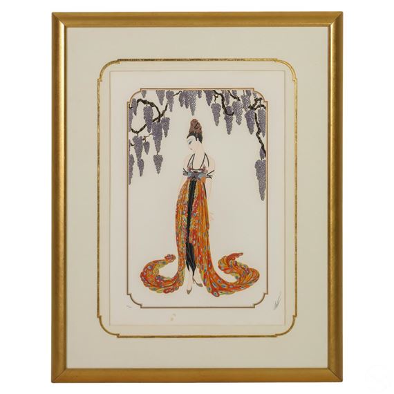 Erté | Feather Gown, (ca. 1985) | MutualArt