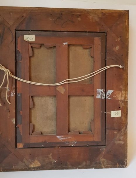 Artwork by German School, 18th Century, Conversation at the Spinner's, Made of oil on canvas