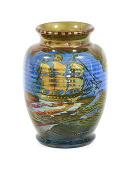 William S Mycock (1872-1950) For Pilkington's Tile & Pottery Co. Lancastrian: A Lustre Vase - William S. Mycock
