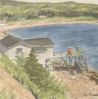 Untitled Shore Scene - Edwin Snook