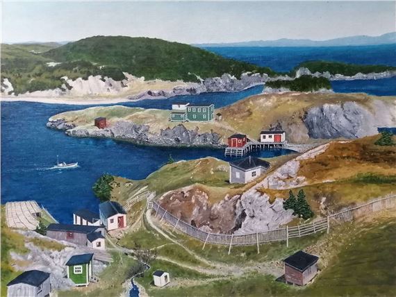 Early Days, Harbour Buffett by Edwin Snook, 1980