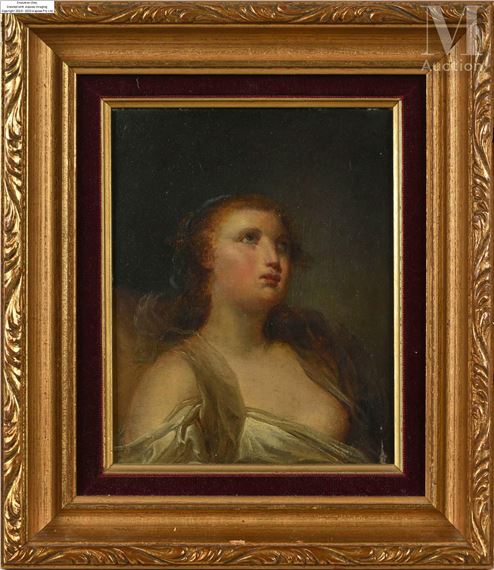 Jeanne-Philiberte Ledoux | Portrait de femme au drapé | MutualArt