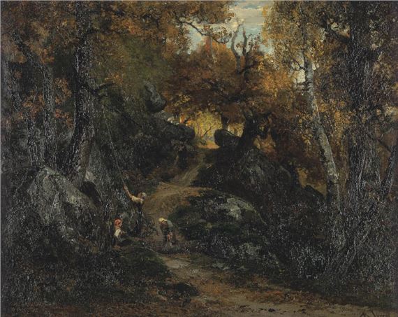 Alexandre René Véron | Deboisage en foret Fontainebleau | MutualArt