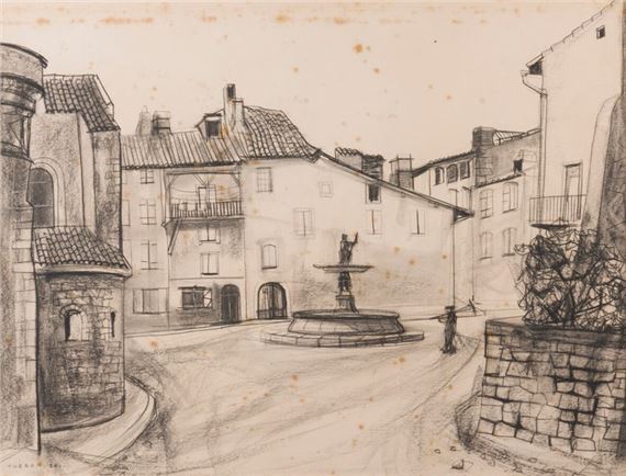 Saint Lizier en Arrièges by Pierre Theron, dated 1951
