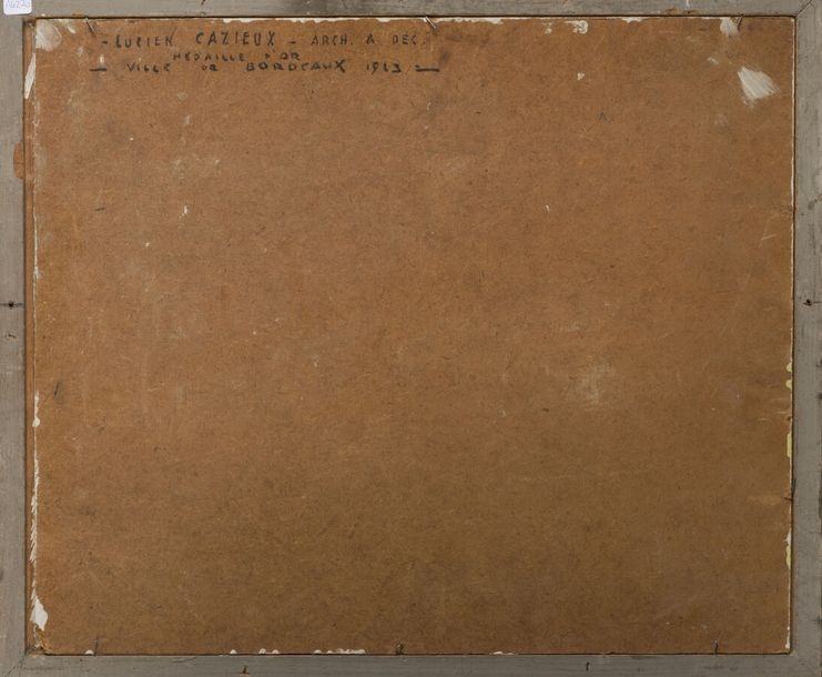 Artwork by Lucien Cazieux, Oyster port, Made of Oil on isorel panel