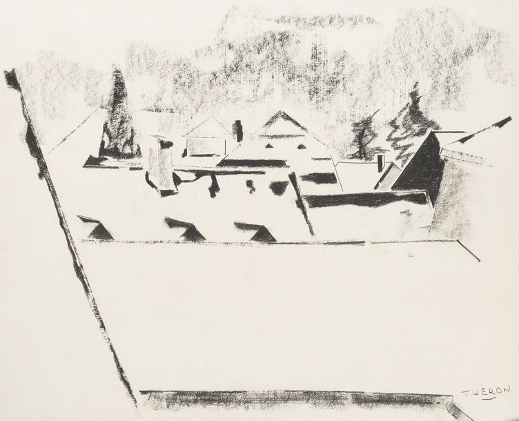 Artwork by Pierre Theron, Purity of white, Made of white Charcoal