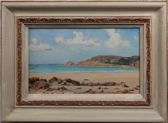 oil on artists' board - Charles Butler