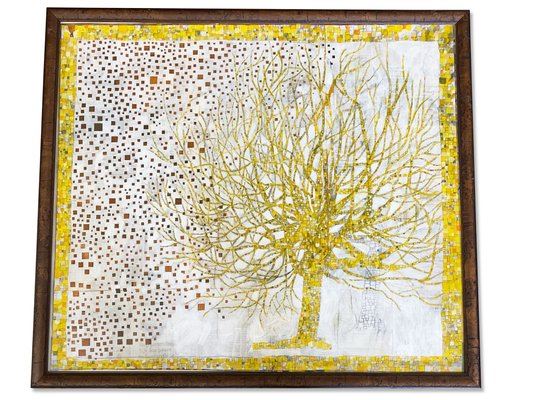 Mark Mahosky. Mixed Media/Newspaper: Tree - Mark Mahosky
