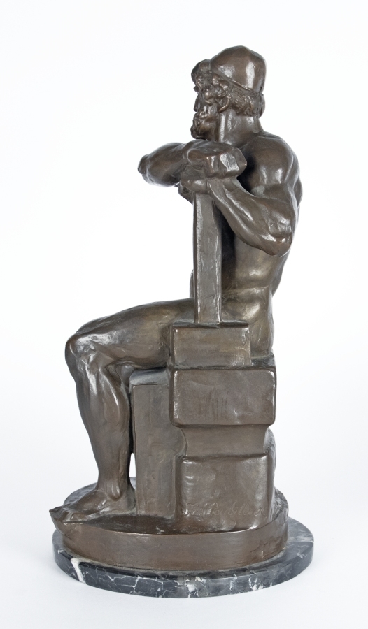 Artwork by Frédéric Coubillier, Coubillier, Friedrich: Schmied, Made of Bronze