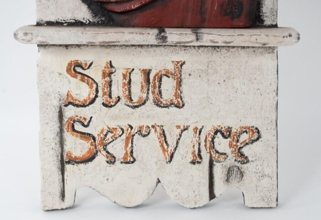 Jarvis Boone | Whimsical Stud Service advertising sign featuring a ...