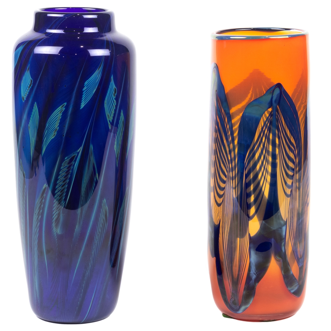 Randy Strong | Two Studio Art glass vases by Randy Strong | MutualArt