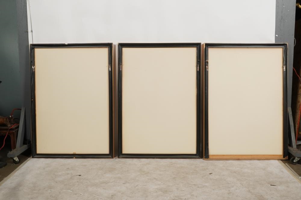 Artwork by Ron Davis, Ronald Davis (B. 1937): Three Works, Made of mezzotint and aquatint in colors on Arches