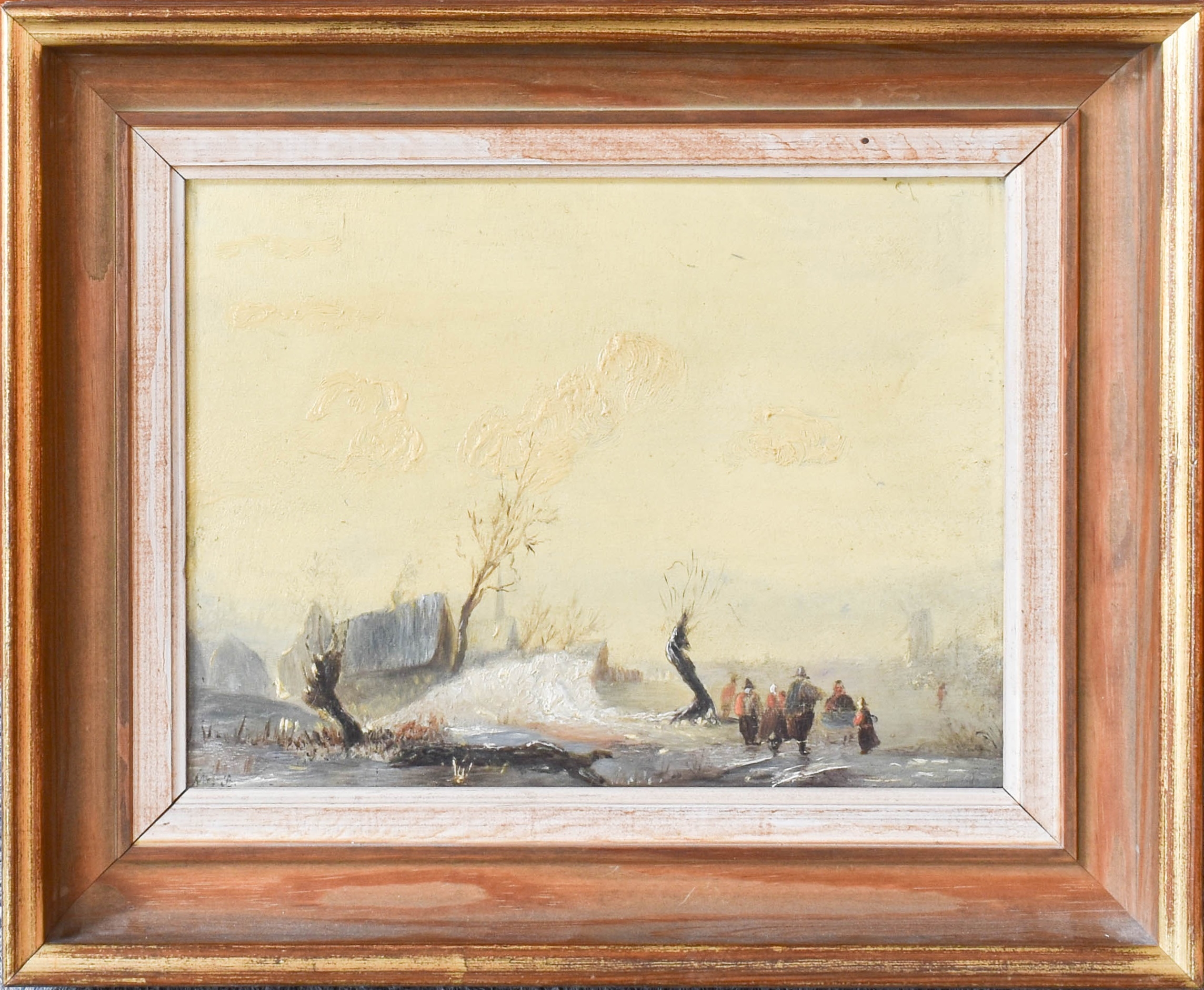 Charles Leickert | Frozen landscape with figures and windmill | MutualArt