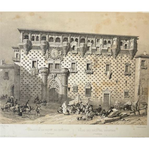 Genaro Pérez Villaamil | Fachada del palacio de los duques del ...