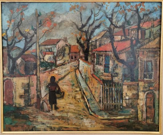Village in the South of France by Otto Dix, circa 1950