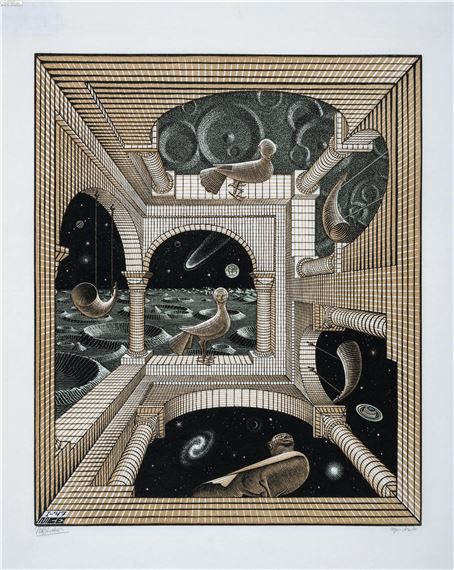 Maurits Cornelis Escher (1898-1972) Other World (Bool 348