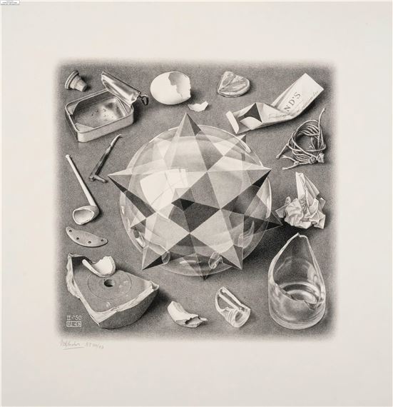 Maurits Cornelis Escher (1898-1972) Contrast (Order and Chaos) (Bool 366