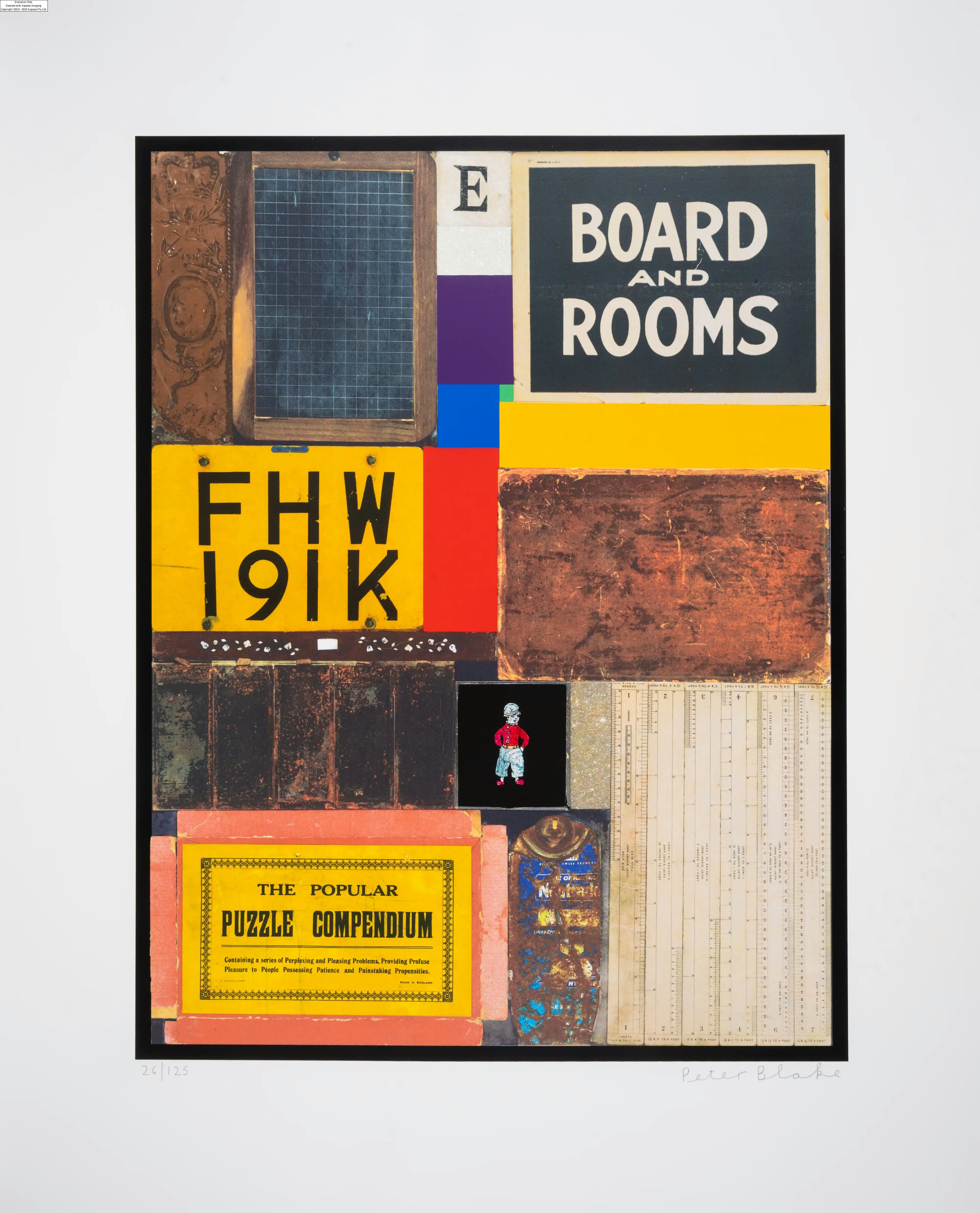 Peter Blake | Sir Peter Blake (b.1932) Homage to Rauschenberg (2011 ...