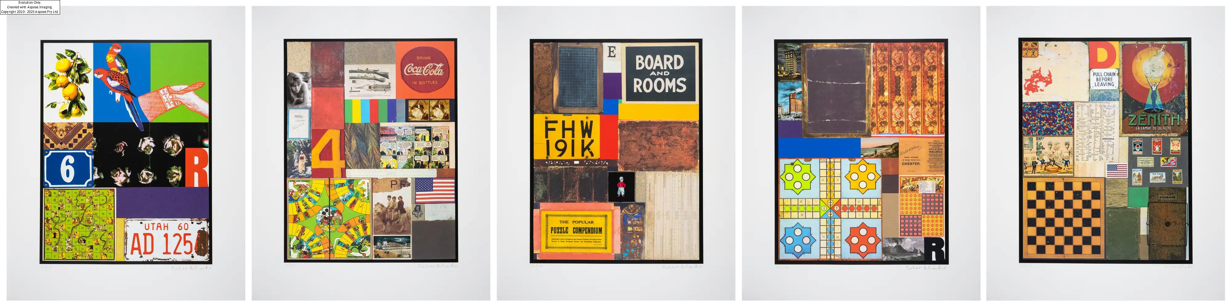 Peter Blake | Sir Peter Blake (b.1932) Homage to Rauschenberg (2011 ...