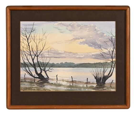 Jim Ridout | Windermere with the Langdale Pikes (1983) | MutualArt