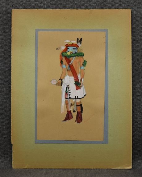 HOPI PAINTING (ROBERT QUOTSKUYVA - Robert Quotskuyva