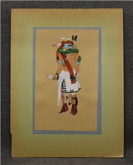 HOPI PAINTING (ROBERT QUOTSKUYVA - Robert Quotskuyva