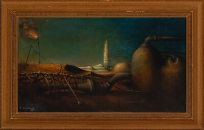 Artwork by Federico Castellon, Paysage , 1945, Made of Oil on canvas