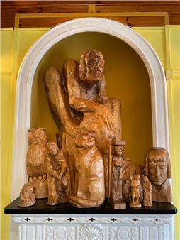 Set of direct-cut sculptures on - Gérard Auliac