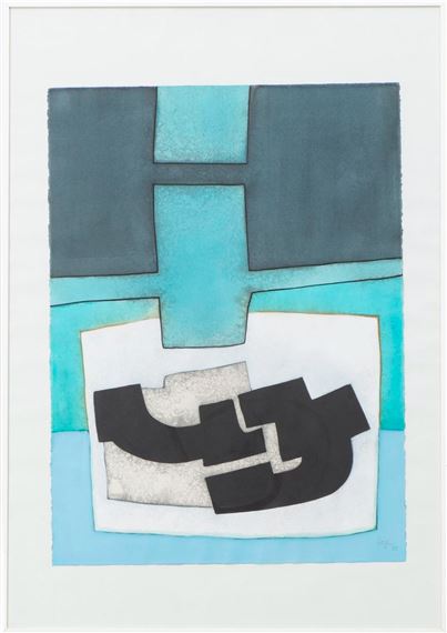 Albert Rouiller | Composition abstraite (1986) | MutualArt