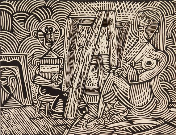 Artist and Model - George Kocar