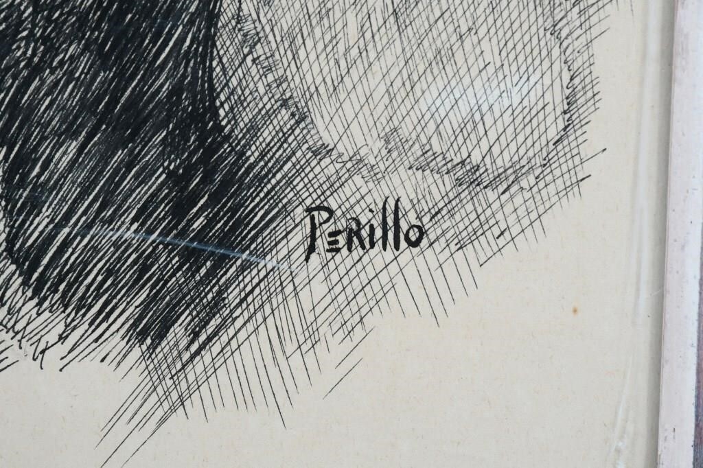 Greg Perillo | GREGORY PERILLO BLACKFOOT CHIEF DRAWING | MutualArt