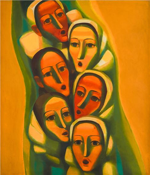 The choir by Toma Trifonovski, circa 17