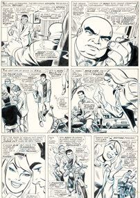 John Romita Sr. and Mike Esposito (as Mickey Demeo) The Amazing Spider-Man #50 First Kingpin Story Page 13 Original Art (Marvel