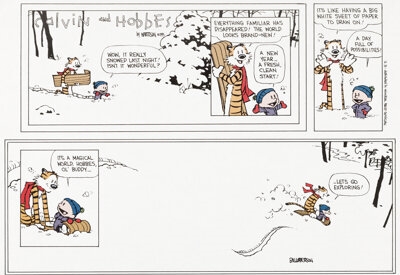 Artwork by Bill Watterson, The Last Sunday, Made of Lithograph Print