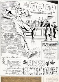 Irv Novick and Frank McLaughlin The Flash #242 Splash Page 1 Original Art (DC