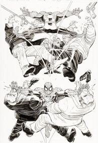 John Romita Jr. and Scott Hanna Spider-Man #81 Story Page 7 Original Art (Marvel - Rosa Hanna Scott