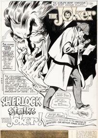 Irv Novick and Tex Blaisdell The Joker #6 Splash Page 1 Original Art (DC by Irv Novick, Tex Blaisdell