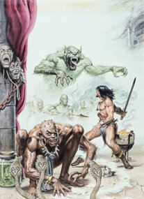 Earl Norem | Earl Norem Savage Sword of Conan #176 Cover Painting ...