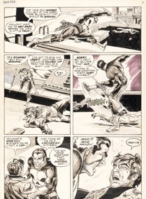 Artwork by Tony DeZuñiga, Tony DeZuñiga Marvel Preview #2 The Punisher Story Page 3 Original Art (Marvel, Made of Ink and wash over graphite