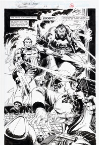 Joe Kubert | Joe Kubert The Punisher: War Zone #33 Splash Page 18 ...