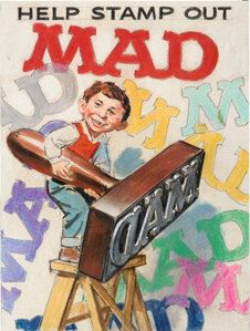 Norm Mingo MAD #78 Cover Color Preliminary Original Art (EC - Norman Mingo
