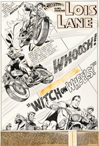 Artwork by Irv Novick, Mike Esposito, Irv Novick and Mike Esposito Superman's Girl Friend, Made of graphite on Bristol board